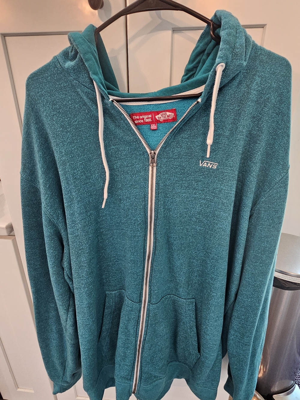 Vans Teal Full-Zip Hoodie Jacket Mens